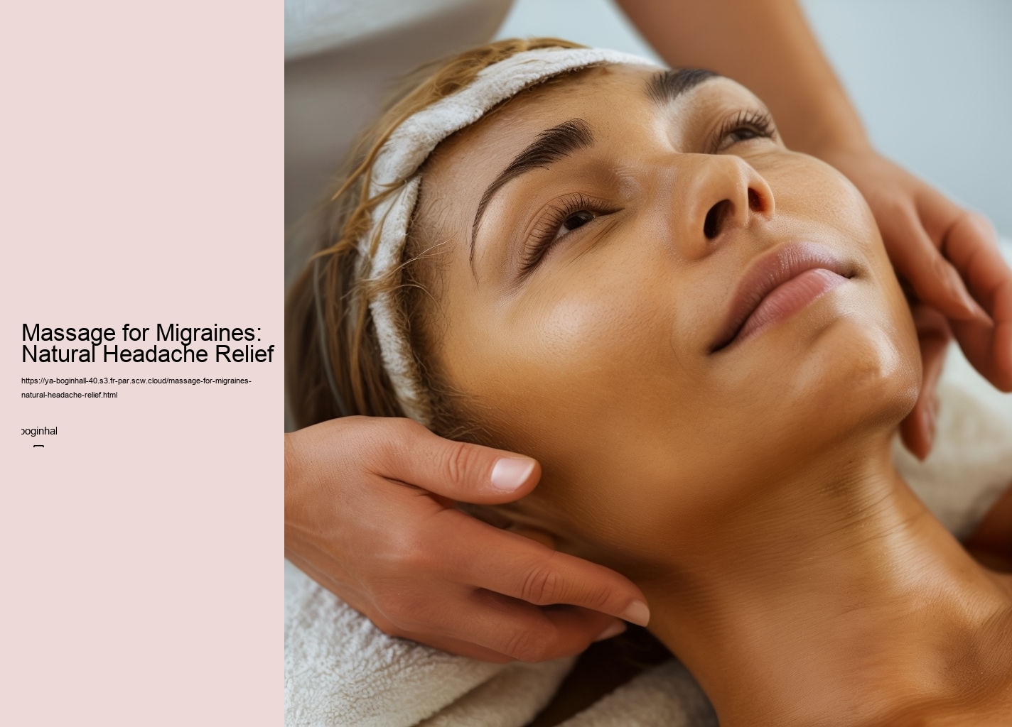 Massage for Migraines: Natural Headache Relief